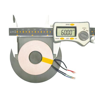 Αγορά 90 mm Μεγάλη διάμετρος ασύρματης τροφοδοσίας ηλεκτρικής ενέργειας με πολυπλέγματα καλώδια Litz και τετραστρωτή περιστροφή για υψηλής απόδοσης μετάδοση ενέργειας σε απευθείας σύνδεση κατασκευή