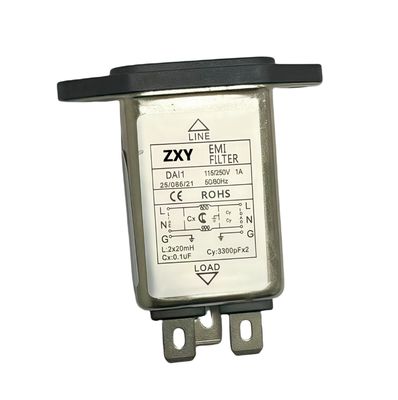 Συμπλέκτης φίλτρου EMI σε μονοφασικό φίλτρο ισχύος εναλλασσόμενου ρεύματος Ηλεκτρομαγνητική παρεμβολή