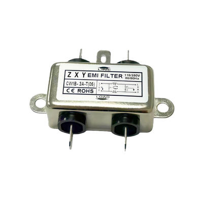 CW1B-3A-T05 Φίλτρο Ισχύος EMI 4-Pin Συγκόλλησης Μεταλλικό Καταστολέας Θορύβου Ηλεκτρομαγνητικών Παρεμβολών